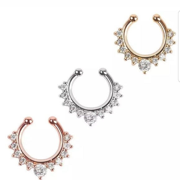 Nose septum faux rings one each only - Picture 6 of 6
